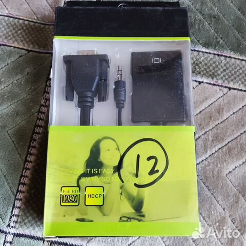 Переходник VGA на hdmi с аудио и питанием