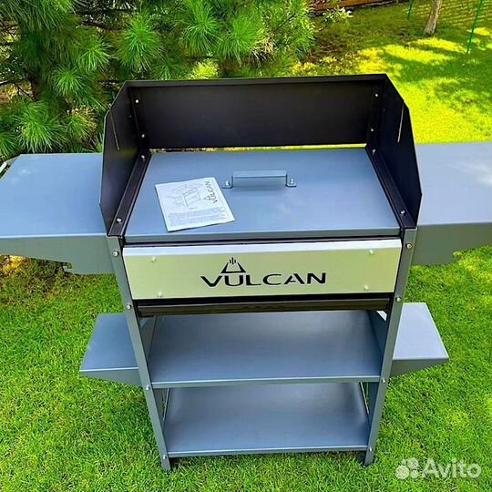 Мангал стандарт с зольником и ветрозащитой