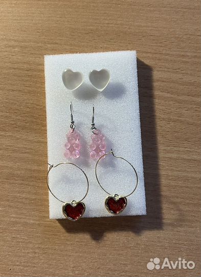 Серьги бижутерия