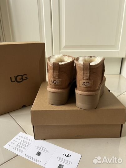 Угги жен Ugg Classic Ultra Mini Platform Chestnut