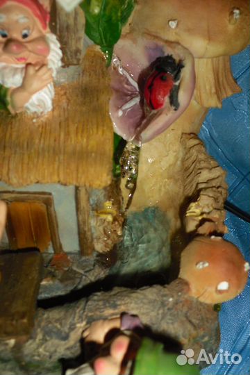 Декоративный фонтан-водопад настольный