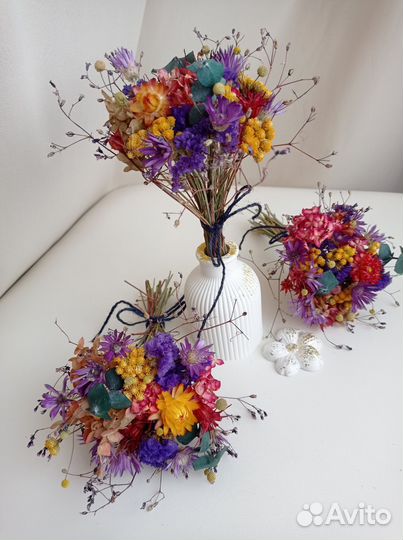 Букеты из сухоцветов