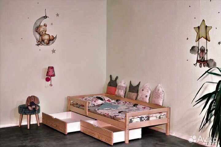 Кровать детская низкий борт 