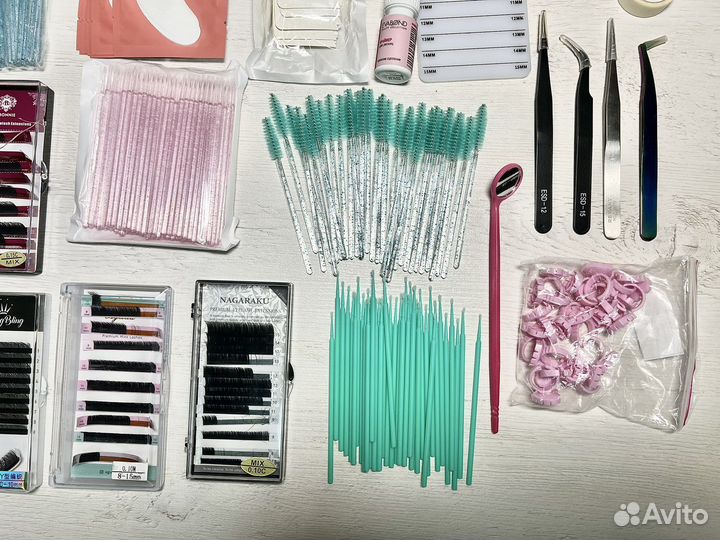 Материалы для наращивания ресниц, набор лешмейкера