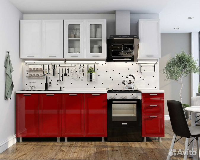 Кухня Монро тумба 8М1 корп белый фасад 8М1 монр