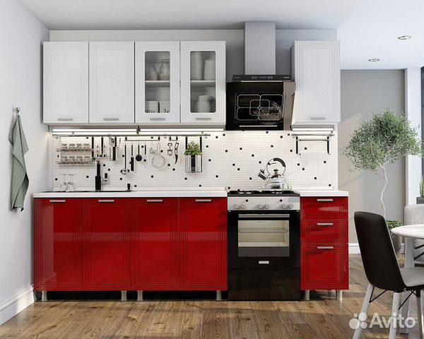 Кухня Монро тумба 8М1 корп белый фасад 8М1 монр