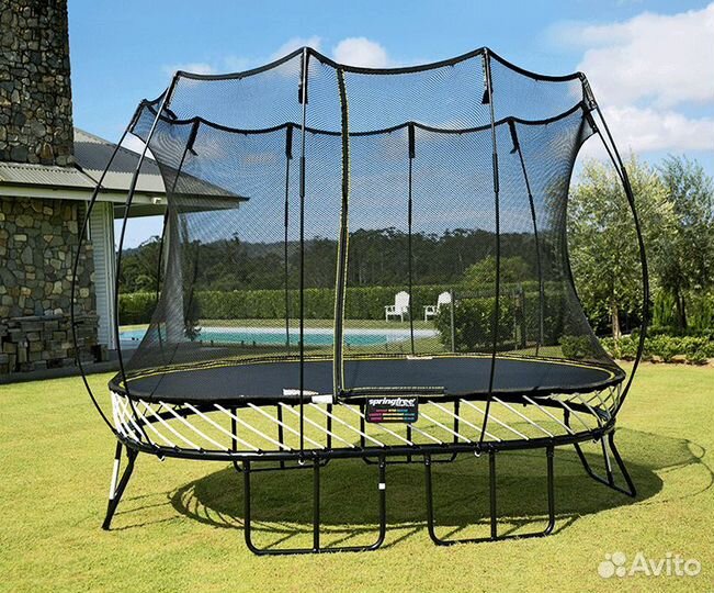 Батут SpringfreeO77 H с корзиной для мяча