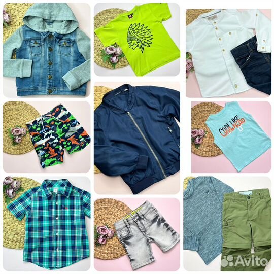 Пакет фирменных вещей на мальчика 98-104 см