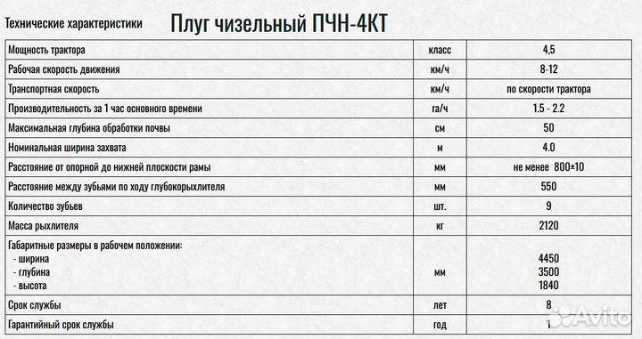 Плуг БашАгроМаш ПЧН-4КТ, 2025