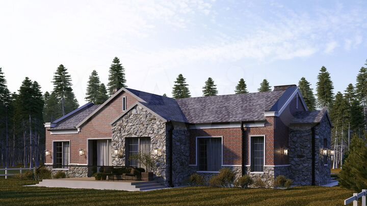 Коттедж 216 м² на участке 9,7 сот.