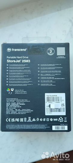 Внешний HDD Transcend StoreJet 25M3S 4tb