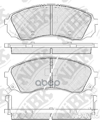 Колодки тормозные hyun/KIA H-1/starex/carnival