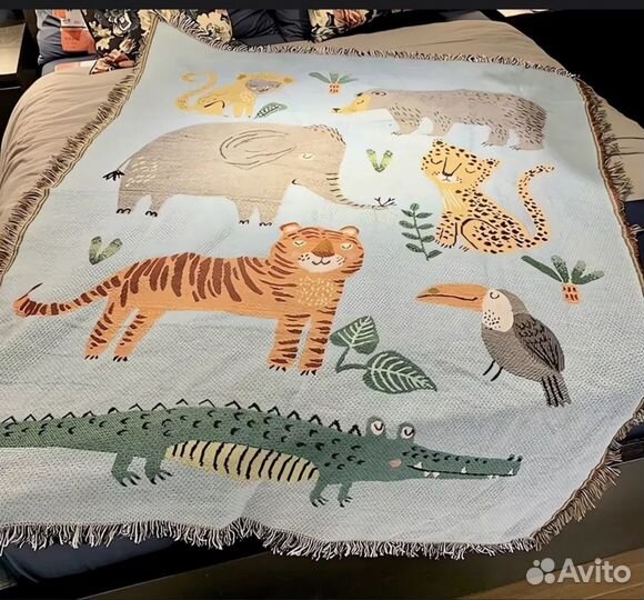 Плед на диван и кровать Animal jungle (130-160)