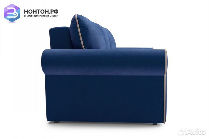 Диван еврокнижка Прованс 3-х местный темно-синий