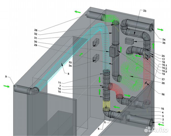 Приточно вытяжная установка с рекуператором
