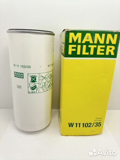 Фильтр масляный Scania/Volvo W11102/35 mann-filter