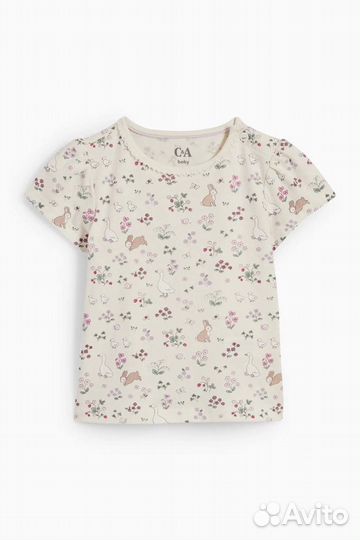 Комплект С&А Футболка+Комбинезон 62,68,74,80