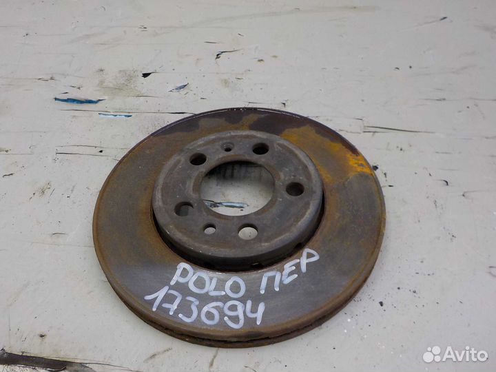 Тормозной диск volkswagen polo передний