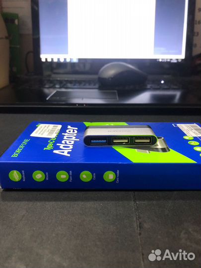 Переходник Borofone DH1 USB Type-C