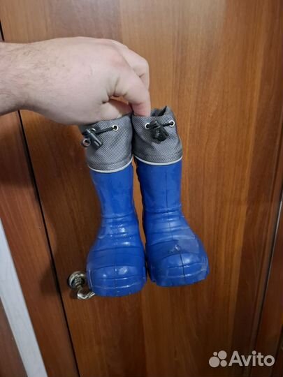 Резиновые сапоги жетские утепленные