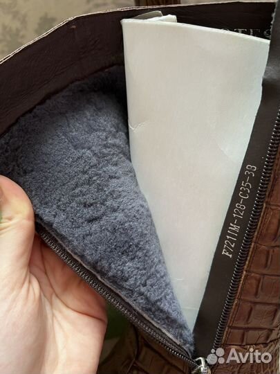 Сапоги зимние кожаные женские 38 размер