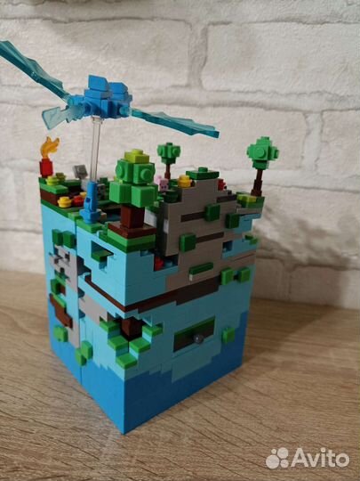 Майнкрафт голубая крепость