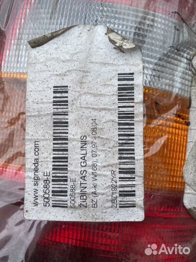 Задний фанарь Mercedes W168 A-class (1997)