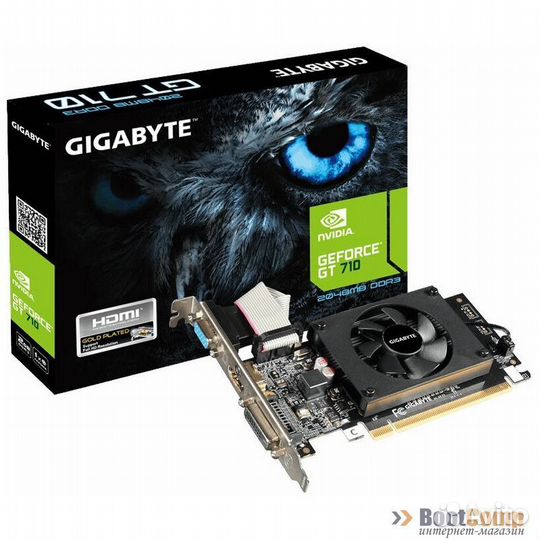 Видеокарта Gigabyte GeForce GT 710 2GB GV-N710D3-2GL