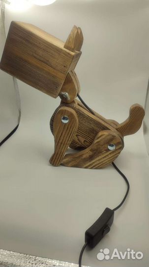 Светильник деревянный настольная лампа
