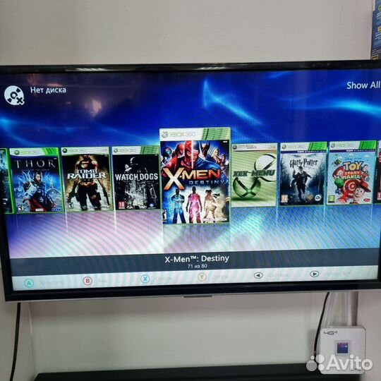 Xbox 360 E 500GB + 80 игр (фрибут)