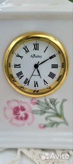 Настольные часы фарфор Англия