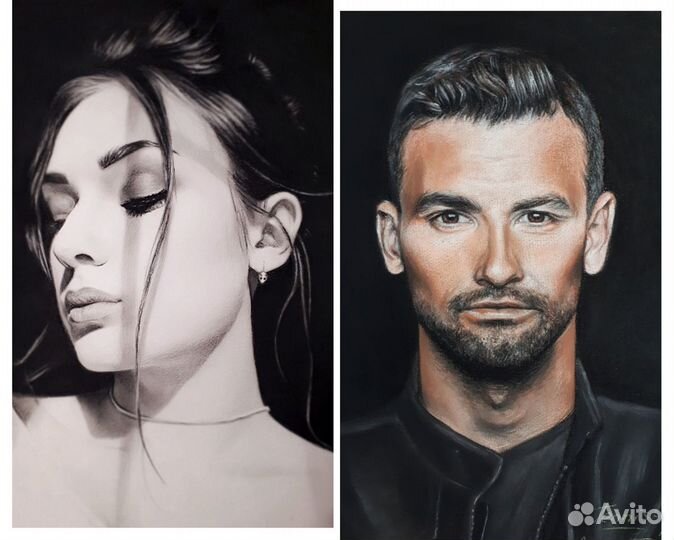 Портрет по фото на заказ любой сложности