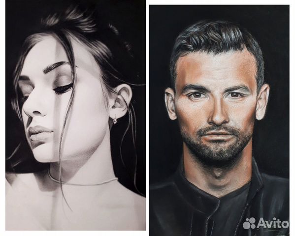 Портрет по фото на заказ любой сложности