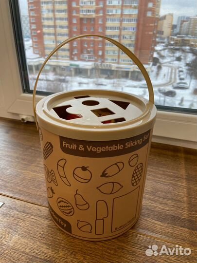 Деревянные овощи и фрукты (37 предметов)