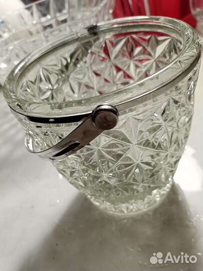 Ваза конфетница СССР хрусталь/стекло