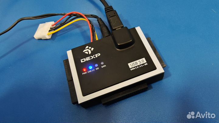 Внешний USB 3.0 адаптер HDD SSD с питанием