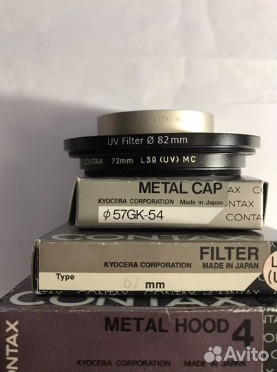 Contax фильтры, бленды, крышки
