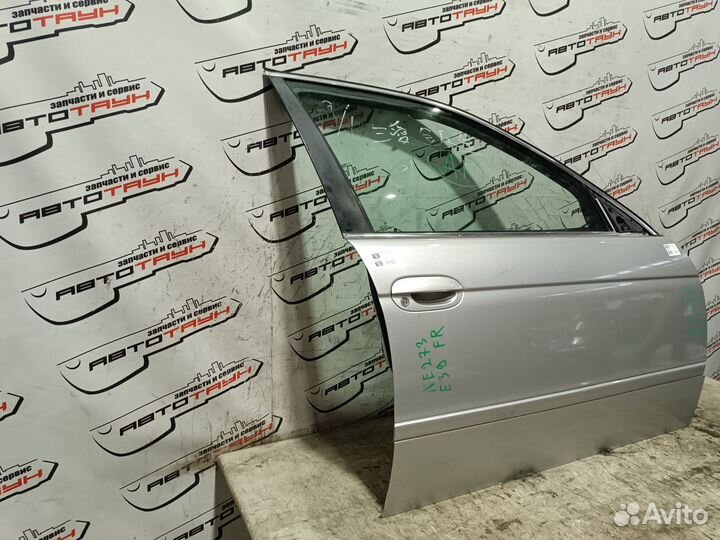 Дверь BMW 5-series E39 41518216818 передняя правая серебро NE273