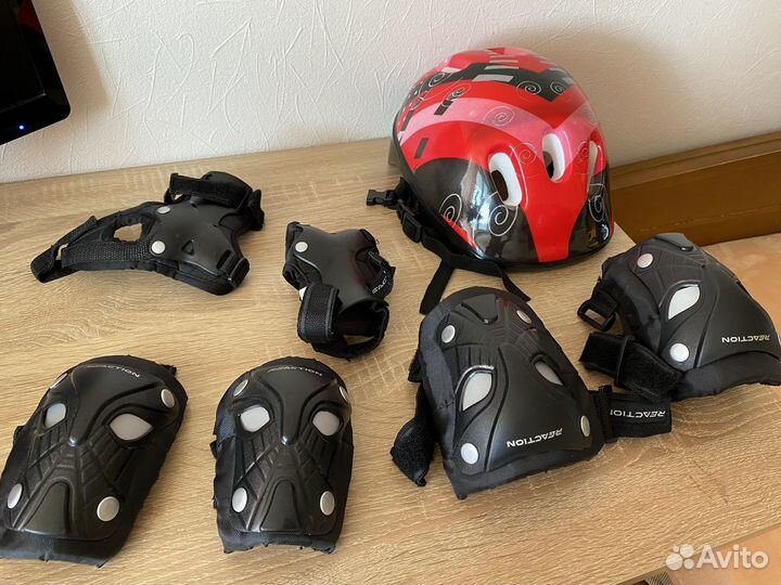 Шлем и защита (колени, локти)