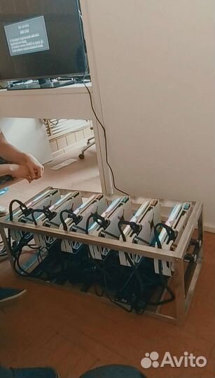 Тушка для майнинг фермы, мать, проц, каркас, памят