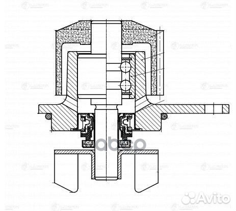 Насос водяной citroen C3 (03) /peugeot 206 (98