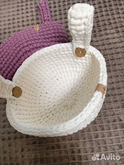 Вязаные корзины