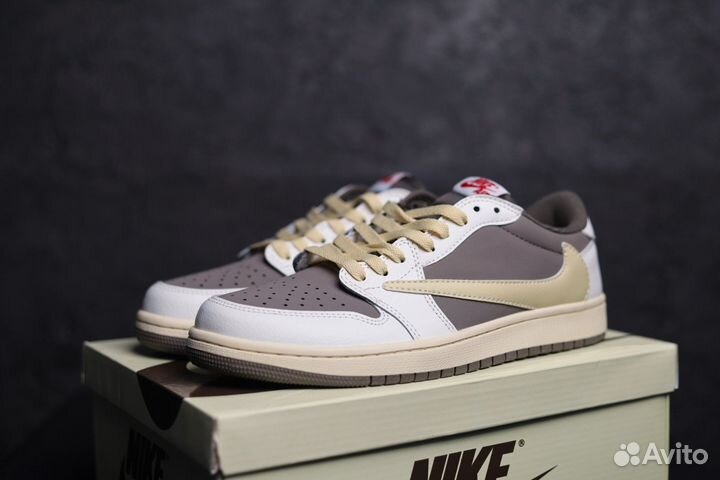 Кроссовки Nike Air Jordan 1 low travis scott mocha