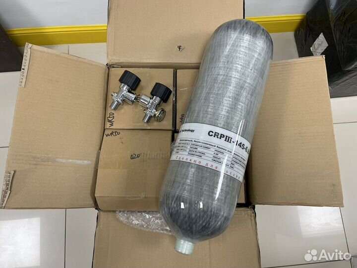 Баллоны вд Alsafe 6.8 л. 2024 г. c манометром