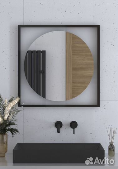 Зеркало с LED-подсветкой настенное eclipse defest