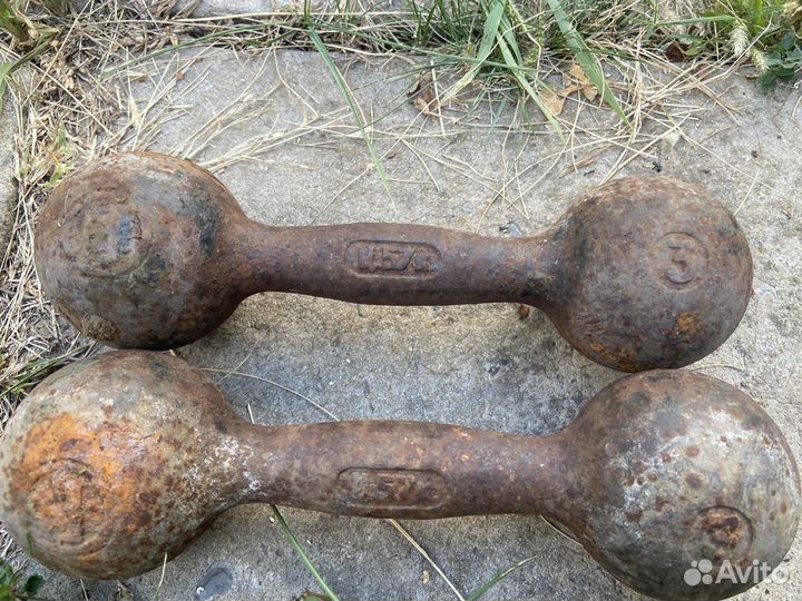 Гантели СССР 3 кг