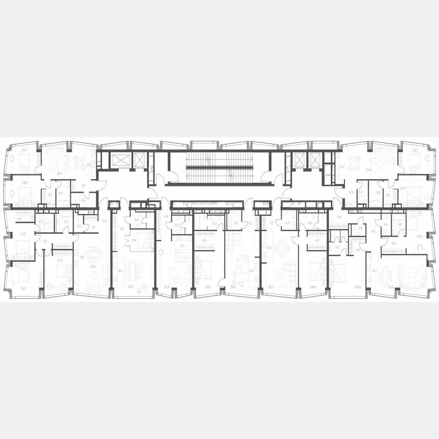 2-к. апартаменты, 68,4 м², 15/17 эт.