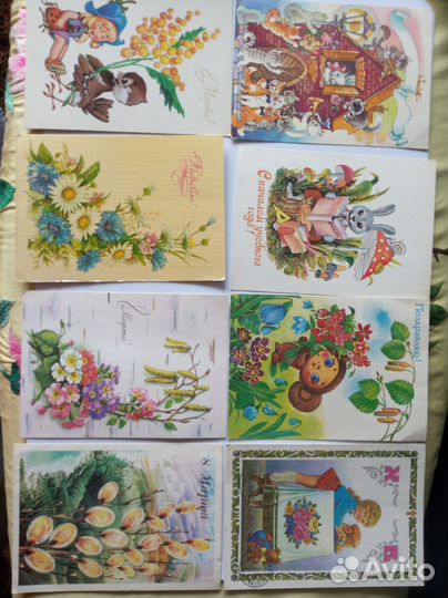 Коробка Открыток СССР Больше 100 шт