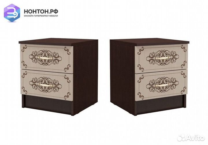 Комплект тумб Жасмин дуб беленый / венге