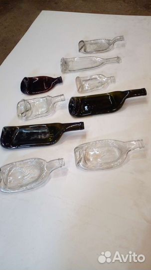 Минажница тарелка из бутылки